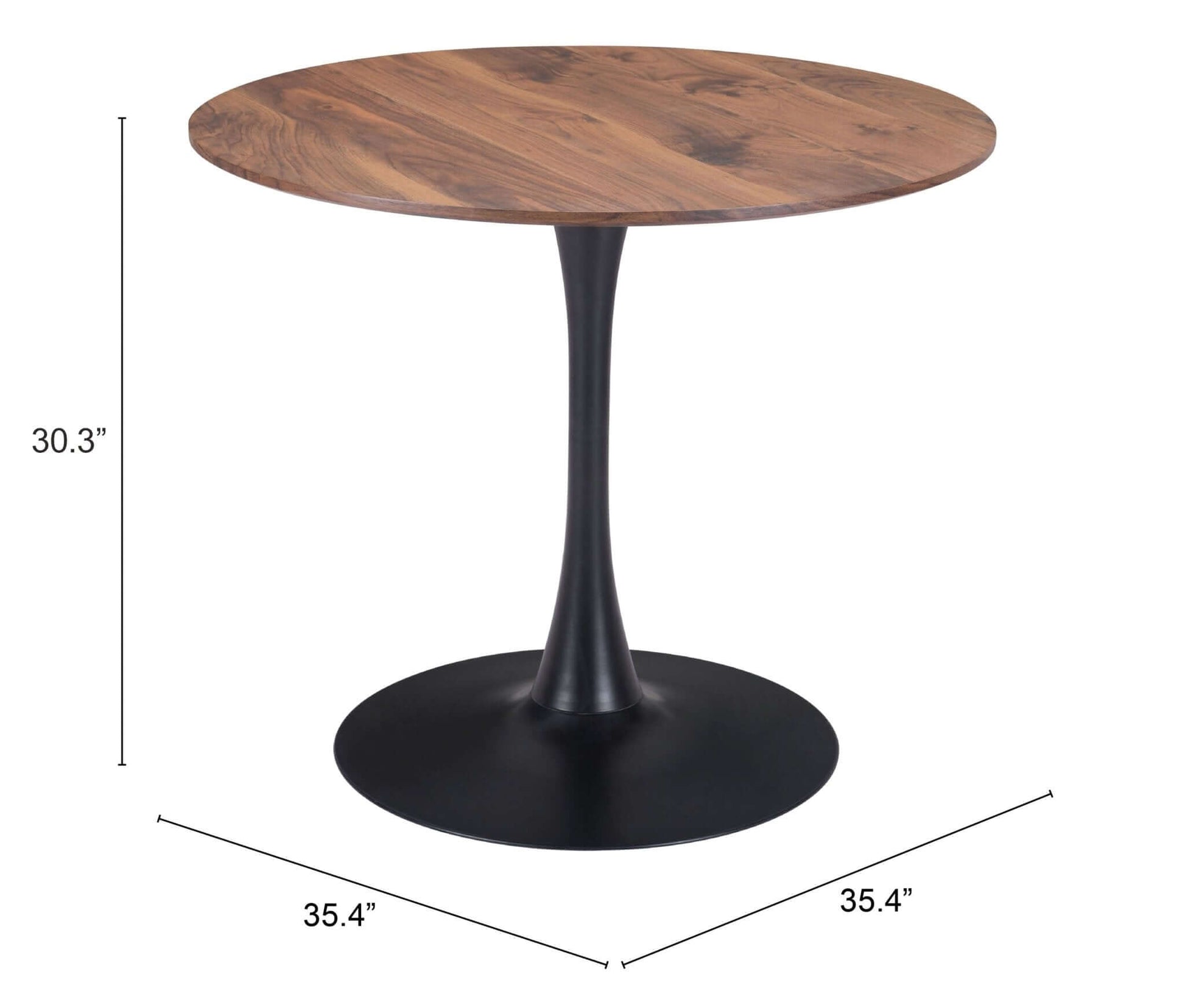 Opus Round Top Dining Table in Variety of Colors - Revel Sofa 