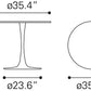 Opus Round Top Dining Table in Variety of Colors - Revel Sofa 