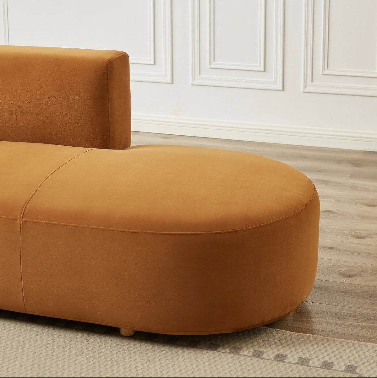Orby Modern Velvet Dual Chaise Sectional Sofa - Revel Sofa 