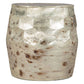 Pam Cylindrical Iron End Side Accent Table, Antique Beige - Revel Sofa 