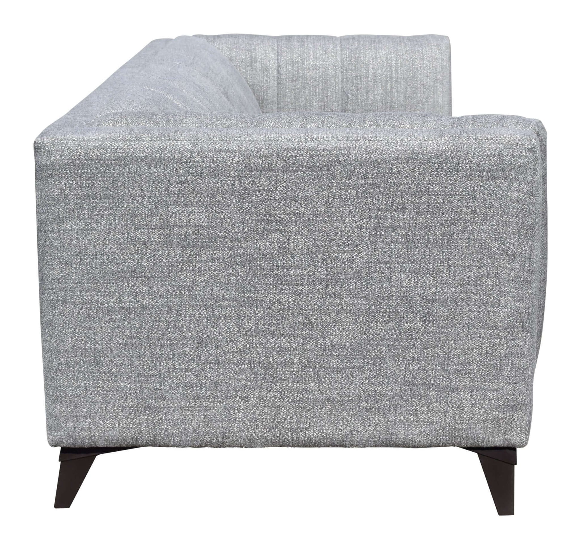 Punta Cana MCM Style Channel Tufted Polyester Fabric Sofa 79” - Revel Sofa 