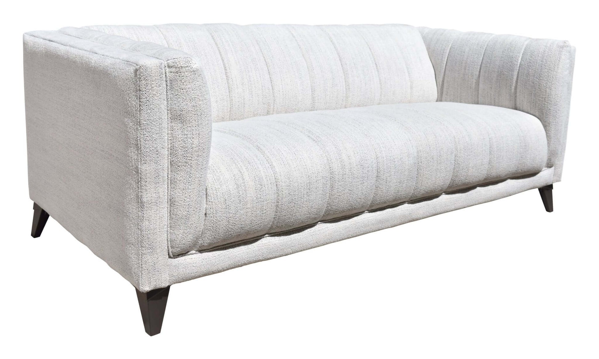 Punta Cana MCM Style Channel Tufted Polyester Fabric Sofa 79” - Revel Sofa 