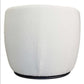 River White Boucle Upholstered Swivel Barrel Lounge Chair - Revel Sofa 