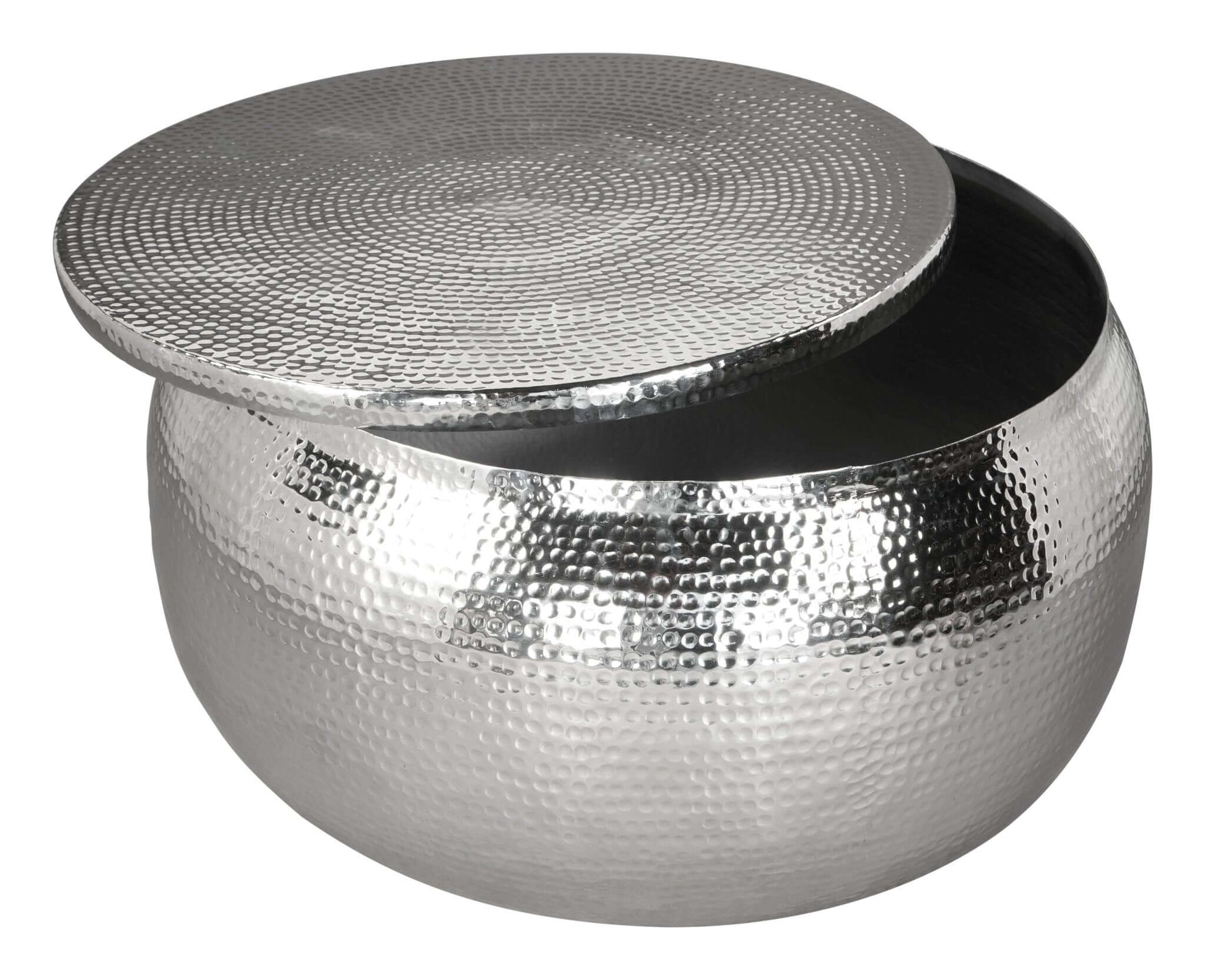 Solo Metallic Round Coffee Center Table With Storage - Revel Sofa 