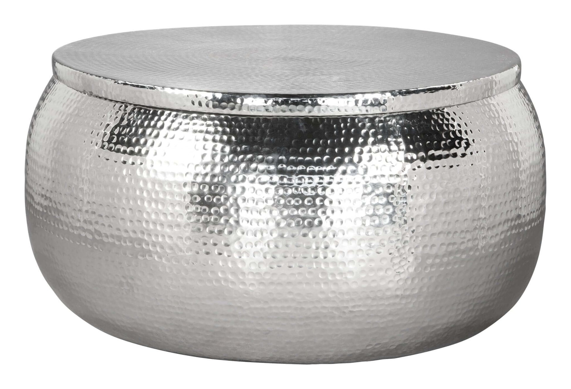 Solo Metallic Round Coffee Center Table With Storage - Revel Sofa 