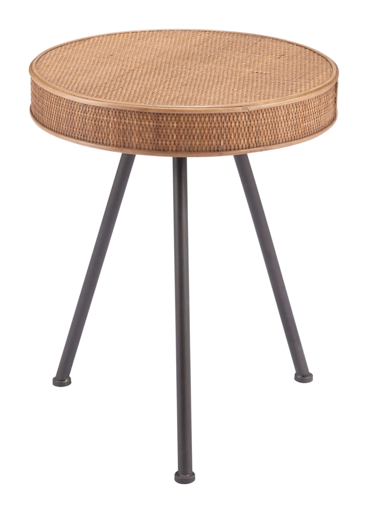 Stuart Rattan Weave Side Accent End Table - Revel Sofa 
