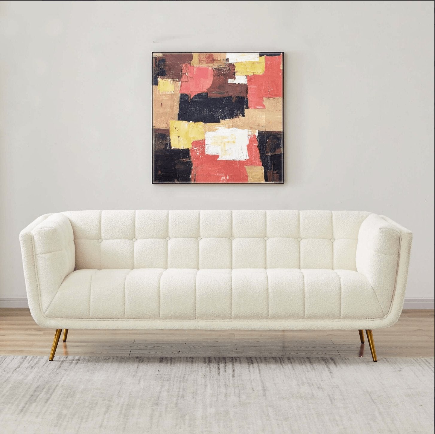 Addison MCM Styled Tufted Sofa Couch 86” - Revel Sofa 