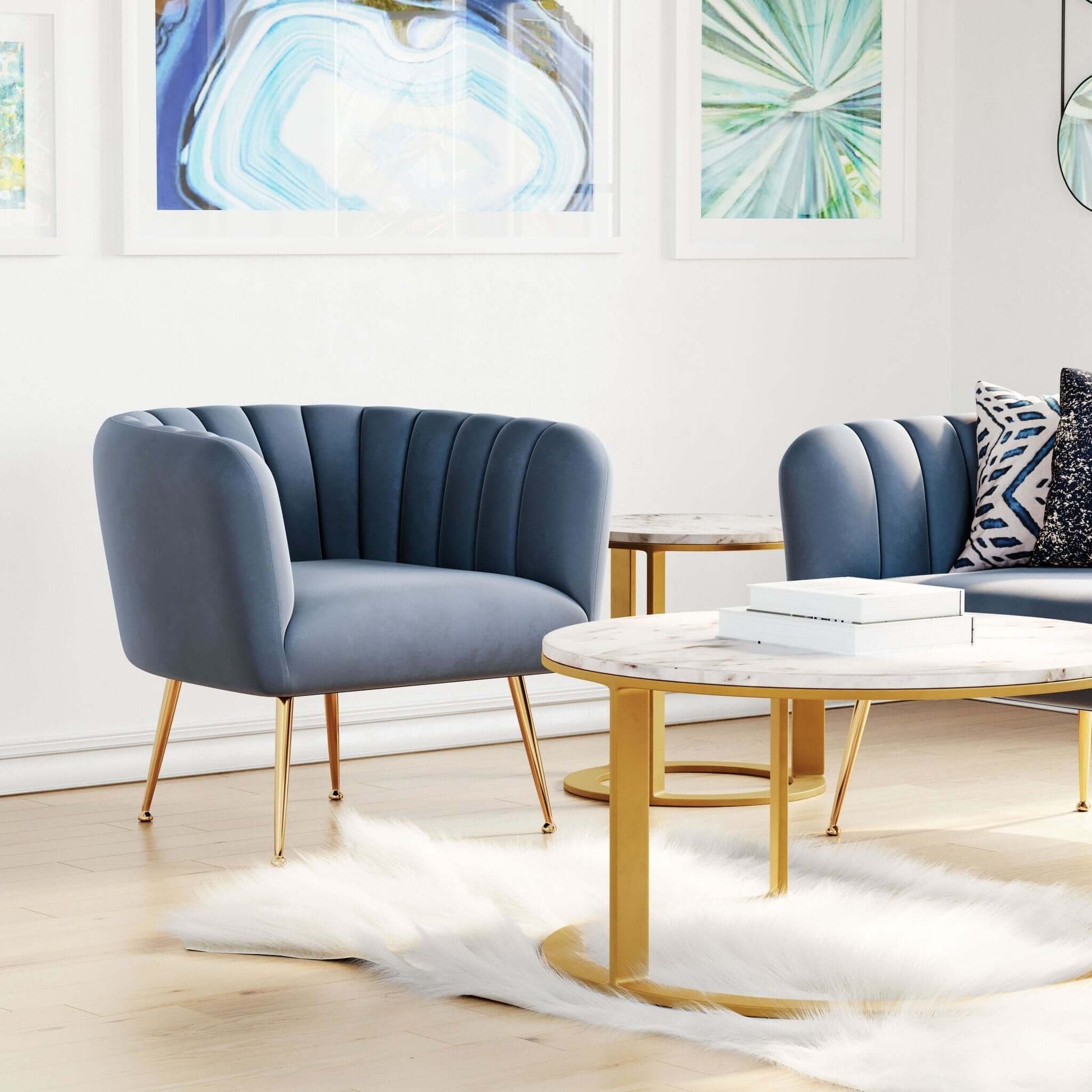 Deco Accent Chair: Embrace Art Deco Grandeur - Revel Sofa 