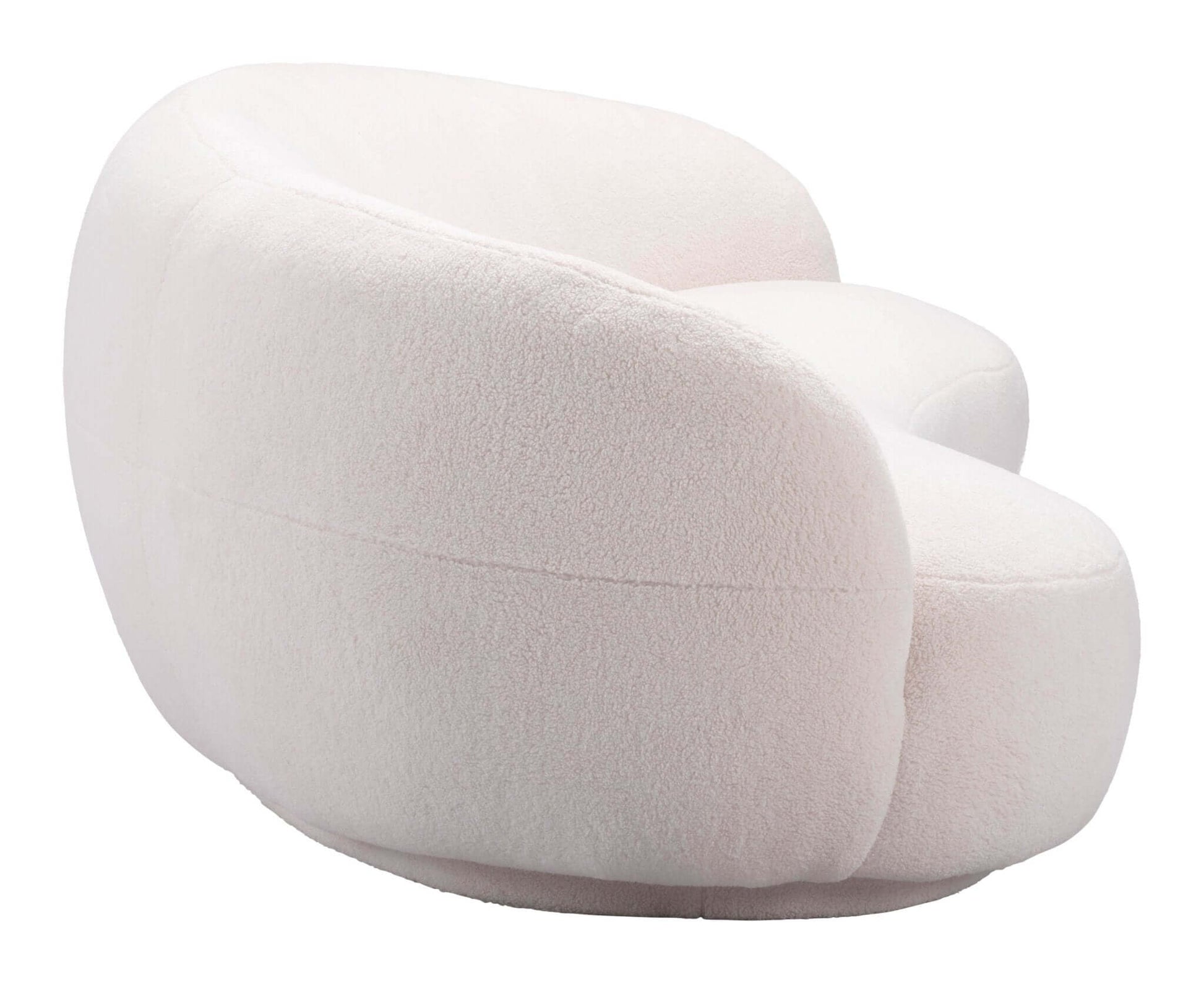 Tibet Modern Curvy Boucle Sofa 92” - Revel Sofa 