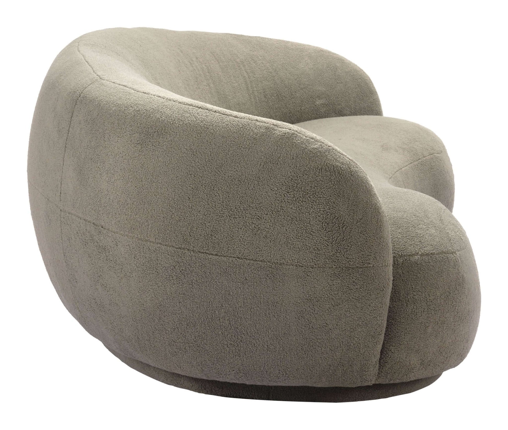 Tibet Modern Curvy Boucle Sofa 92” - Revel Sofa 