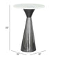 Tim Modern Accent End Table in White & Black - Revel Sofa 