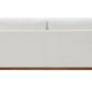 Valiant MCM U-Shape Sectional Dual Chaise Sofa, Ivory Chenille 127" - Revel Sofa 