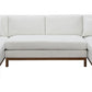 Valiant MCM U-Shape Sectional Dual Chaise Sofa, Ivory Chenille 127" - Revel Sofa 